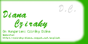 diana cziraky business card