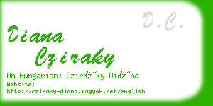 diana cziraky business card